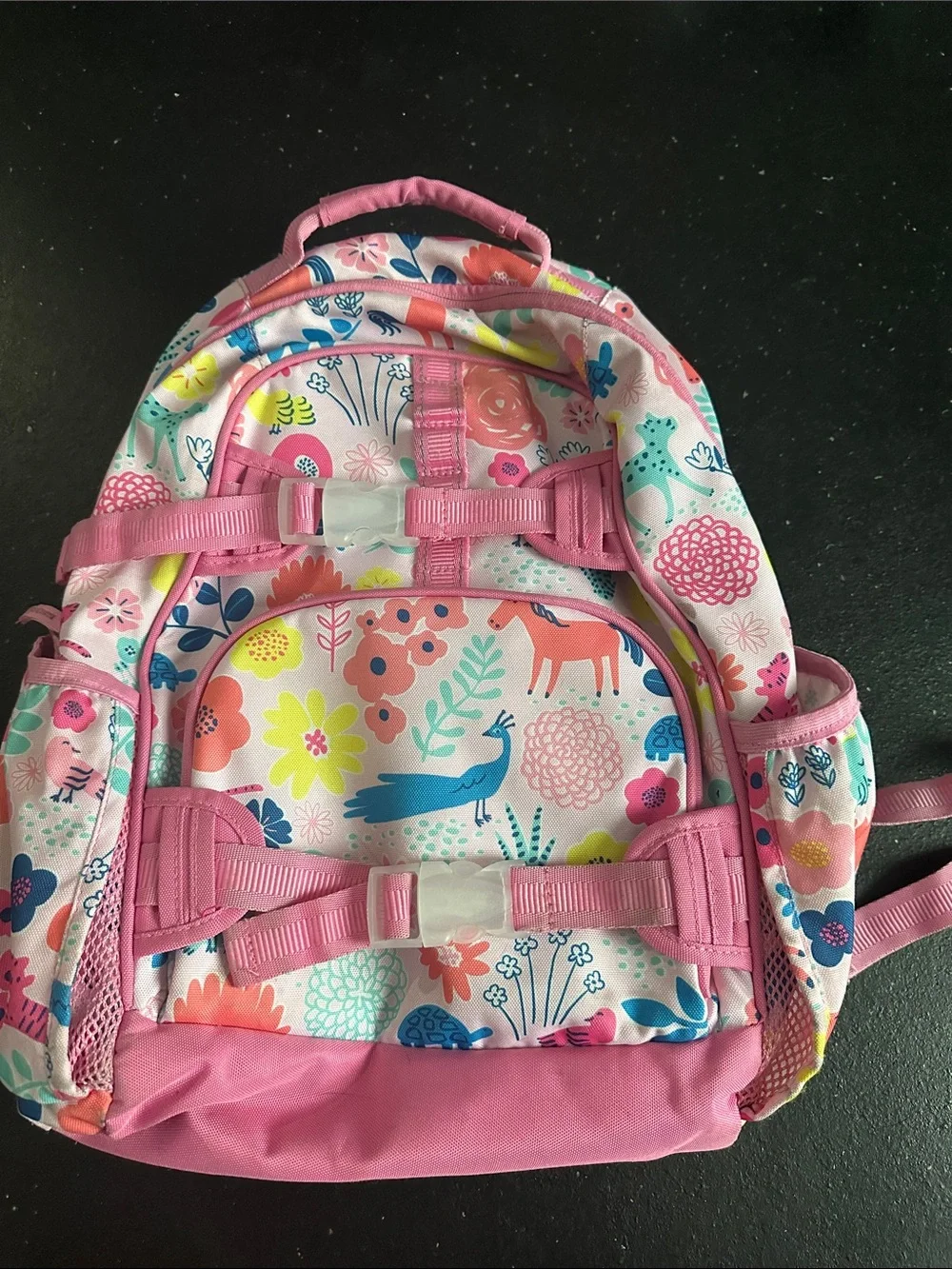 Pottery Barn Kids Sasha’s Garden Mackenzie Pink Backpack